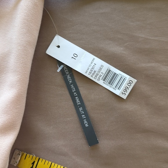 The Limited The New Drew Dress Blush Pink Career Midi Sheath New With Tags - Picture 7 of 14